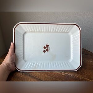 Antique Wedgwood England Tea leaf pattern Royalstone Ironstone 13” Platter